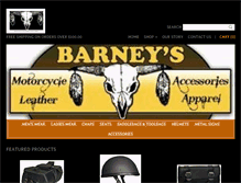Tablet Screenshot of barneysleather.com